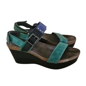 NAOT Alpha Wedge Platform Sandals Size 9